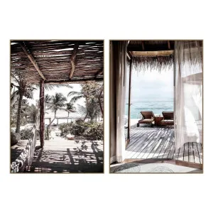 Hideaway Box Framed Canvas Set of 2 in 95 x 135cm by OZ Design, a Painted Canvases for sale on Style Sourcebook