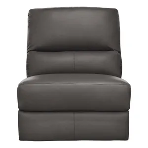 Portland Sofa Single Extension in Leather Dark Grey by OZ Design, a Sofas for sale on Style Sourcebook