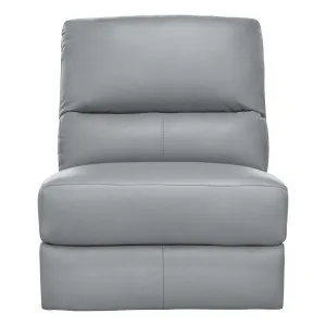 Portland Sofa Single Extension in Leather Pewter by OZ Design, a Sofas for sale on Style Sourcebook