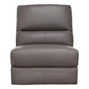 Portland Sofa Single Extension in Leather Grey by OZ Design, a Sofas for sale on Style Sourcebook