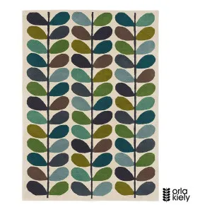 Stem Kingfisher Rug 120x180cm in Blue by OZ Design, a Contemporary Rugs for sale on Style Sourcebook