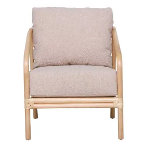 Lana Occasional Chair in Natural Rattan / Boucle Sand by OZ Design, a Chairs for sale on Style Sourcebook