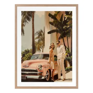 Linen Blush Framed Print in 55 x 70cm by OZ Design, a Prints for sale on Style Sourcebook