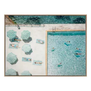 Bondi Bathers Box Framed Canvas in 163 x 123cm by OZ Design, a Painted Canvases for sale on Style Sourcebook