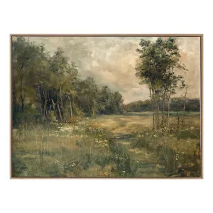 Wildflower Daydreams Box Framed Canvas in 93 x 63cm by OZ Design, a Painted Canvases for sale on Style Sourcebook