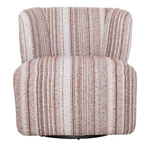 Lyra Swivel Chair in Geo Rust by OZ Design, a Chairs for sale on Style Sourcebook