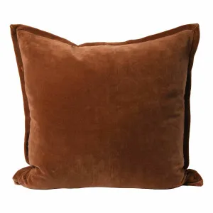Evelyn Feather Fill Cushion 60c60cm in Nutmeg by OZ Design, a Cushions, Decorative Pillows for sale on Style Sourcebook