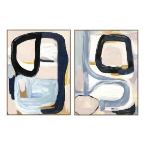 Admiration Box Framed Canvas Set of 2 in 90 x 120cm by OZ Design, a Painted Canvases for sale on Style Sourcebook