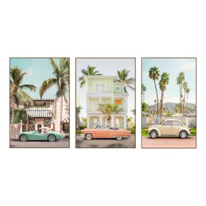 Classic Car Box Framed Canvas Set of 3 in 80 x 120cm by OZ Design, a Painted Canvases for sale on Style Sourcebook