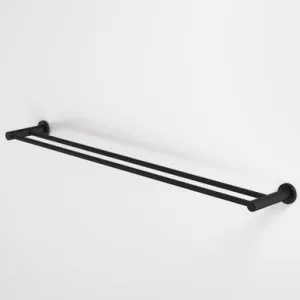 Liano II Double Towel Rail 840mm | Made From Brass In Matte Black By Caroma by Caroma, a Towel Rails for sale on Style Sourcebook