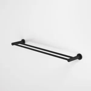Liano II Double Towel Rail 640mm | Made From Brass In Matte Black By Caroma by Caroma, a Towel Rails for sale on Style Sourcebook