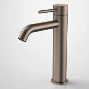 Liano II Mid Tower Basin Mixer Lead Free | Made From Brass In Brushed Bronze By Caroma by Caroma, a Bathroom Taps & Mixers for sale on Style Sourcebook