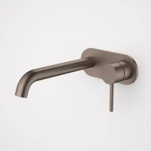Liano II 210mm Wall Basin/Bath Mixer - Rounded Cover Plate - - Sales Kit - Lead Free | Made From Brass In Brushed Bronze By Caroma by Caroma, a Bathroom Taps & Mixers for sale on Style Sourcebook