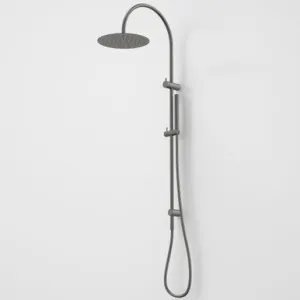 Liano II Rail Shower With Overhead Gunmetal | Made From Plastic/Metal In Brushed Brass By Caroma by Caroma, a Showers for sale on Style Sourcebook