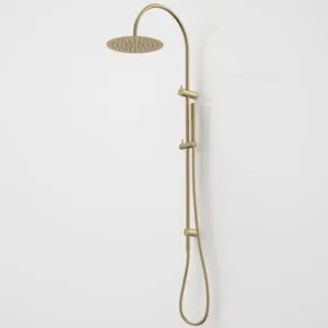 Liano II Rail Shower With Overhead Brushed Brass | Made From Plastic/Metal/Brushed Brass In Brushed Nickel By Caroma by Caroma, a Showers for sale on Style Sourcebook