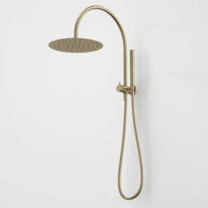Liano II Compact Twin Shower With Overhead | Made From Plastic/Metal/Brushed Brass By Caroma by Caroma, a Showers for sale on Style Sourcebook