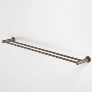 Liano II Double Towel Rail 840mm | Made From Brass In Brushed Bronze By Caroma by Caroma, a Towel Rails for sale on Style Sourcebook