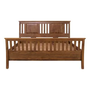Mango Creek King Bed Frame in Rustic Chocolate by OZ Design, a Beds & Bed Frames for sale on Style Sourcebook