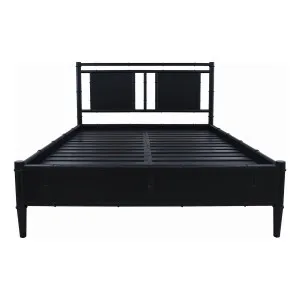 Bermuda Queen Bed Frame in Mangowood Black by OZ Design, a Beds & Bed Frames for sale on Style Sourcebook