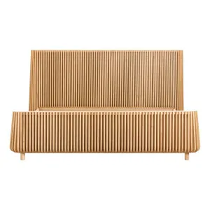 Pila Queen Bed Frame in American Oak by OZ Design, a Beds & Bed Frames for sale on Style Sourcebook