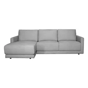 Hendrix 2 Seater Sofa + Chaise LHF in Prince Grey by OZ Design, a Sofas for sale on Style Sourcebook