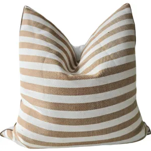 Ada Cushion 55cm square - Cider Orange Striped by null, a Cushions, Decorative Pillows for sale on Style Sourcebook