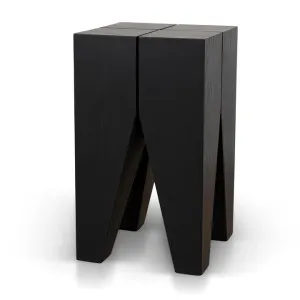 Ex Display - Velour 27cm Square Side Table - Full Black by Interior Secrets - AfterPay Available by Interior Secrets, a Side Table for sale on Style Sourcebook