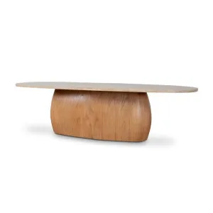 Ex Display - Edvard 2.8m Travertine Dining Table - Natural by Interior Secrets - AfterPay Available by Interior Secrets, a Dining Tables for sale on Style Sourcebook