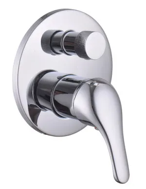 Banjo Bc Wall Mixer With Diverter | Made From Brass In Chrome Finish By Raymor by Raymor, a Bathroom Taps & Mixers for sale on Style Sourcebook