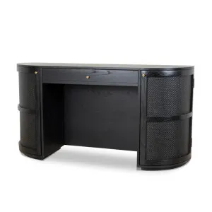 Ex Display - Verso 1.55m Rattan Sideboard Unit - Full Black by Interior Secrets - AfterPay Available by Interior Secrets, a Sideboards, Buffets & Trolleys for sale on Style Sourcebook