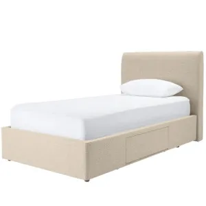 Forbes Right Drawer Storage Bed Solana Dune by null, a Beds & Bed Frames for sale on Style Sourcebook