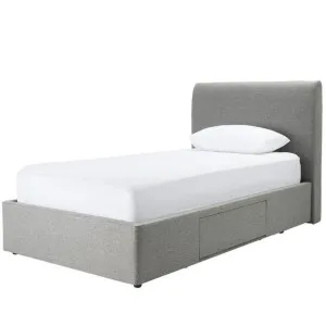 Forbes Right Drawer Storage Bed Solana Silver by null, a Beds & Bed Frames for sale on Style Sourcebook