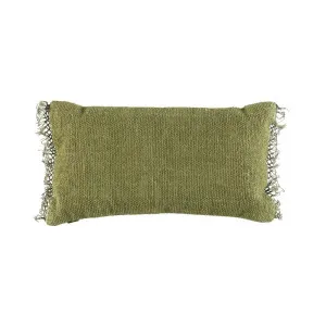 Pemba Cushion Olive 40 x 70cm by null, a Cushions, Decorative Pillows for sale on Style Sourcebook