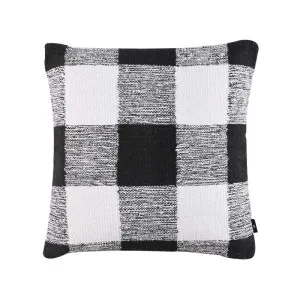 Plaid Cushion Black 60 x 60cm by null, a Cushions, Decorative Pillows for sale on Style Sourcebook