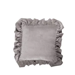 Ruffle Cushion Grey 50x50cm by null, a Cushions, Decorative Pillows for sale on Style Sourcebook