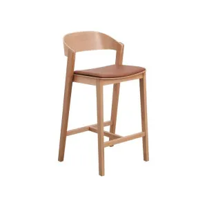Ex Display - Davis Natural Bar Stool - Brown Seat by Interior Secrets - AfterPay Available by Interior Secrets, a Bar Stools for sale on Style Sourcebook
