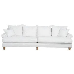 Laura 4 Seater Fabric Sofa, Pearl White by null, a Sofas for sale on Style Sourcebook