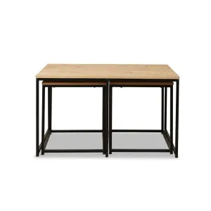 Reese Coffee and Side Table Set - Natural/Black - Mocka by Mocka., a Side Table for sale on Style Sourcebook