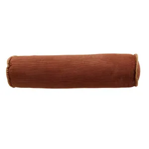 Cylinder Cushion Polyester Filled 63cm x 16.5cm - Rust by null, a Cushions, Decorative Pillows for sale on Style Sourcebook