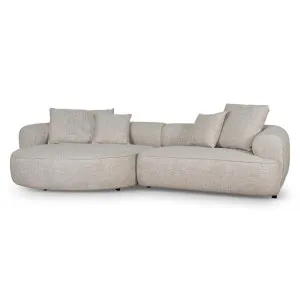 Carina Left Chaise Sofa - Pale Beige by Interior Secrets - AfterPay Available by Interior Secrets, a Sofas for sale on Style Sourcebook
