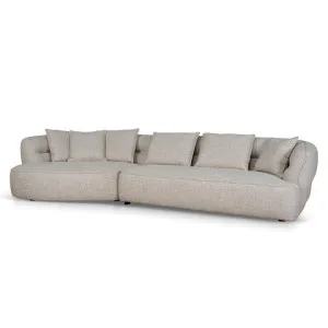 Rowe Left Chaise Sofa - Pale Beige by Interior Secrets - AfterPay Available by Interior Secrets, a Sofas for sale on Style Sourcebook