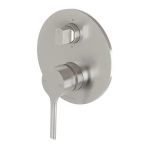 Phoenix Vivid Slimline Oval SwitchMix Shower/Bath Diverter Mixer - Brushed Nickel FULL SET by PHOENIX, a Bathroom Taps & Mixers for sale on Style Sourcebook
