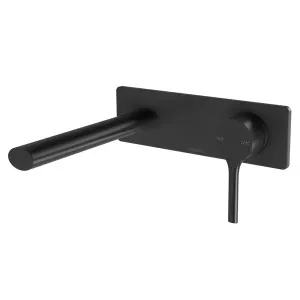 Phoenix Vivid Slimline Oval Wall Bath Mixer Set 175mm-Matte Black TRIM KIT ONLY by PHOENIX, a Bathroom Taps & Mixers for sale on Style Sourcebook