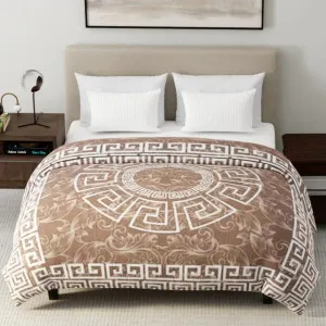 Renee Taylor Greek Key Printed Mink Blanket by null, a Blankets & Throws for sale on Style Sourcebook
