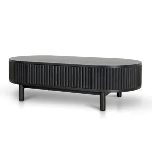 Ex Display - Melita 1.2m Coffee Table - Full Black by Interior Secrets - AfterPay Available by Interior Secrets, a Coffee Table for sale on Style Sourcebook
