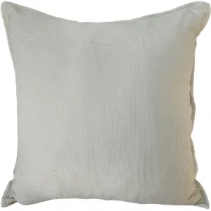 Sunlit Serenade Solution Dyed Eco-Friendly Outdoor Cushion 55cm Square - White Beige by null, a Cushions, Decorative Pillows for sale on Style Sourcebook
