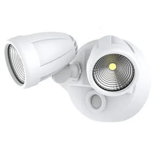Martec Bandit Adjustable Double Head 3CCT LED Security Spotlight White by Martec, a Spotlights for sale on Style Sourcebook