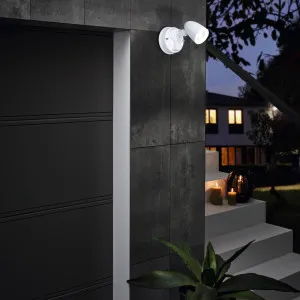 Eglo Chopper 2 Adjustable Single Head Exterior LED Security Spotlight White by Eglo, a Spotlights for sale on Style Sourcebook