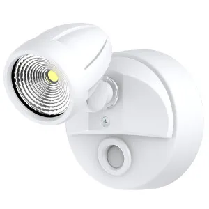 Martec Bandit Adjustable Single Head 3CCT LED Security Spotlight White by Martec, a Spotlights for sale on Style Sourcebook