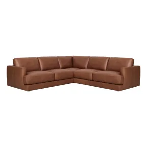 Temple Modular Sofa in Urbane Leather Dark Brown by OZ Design, a Sofas for sale on Style Sourcebook